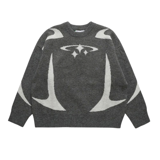 Y2K STARS KNITTED SWEATER
