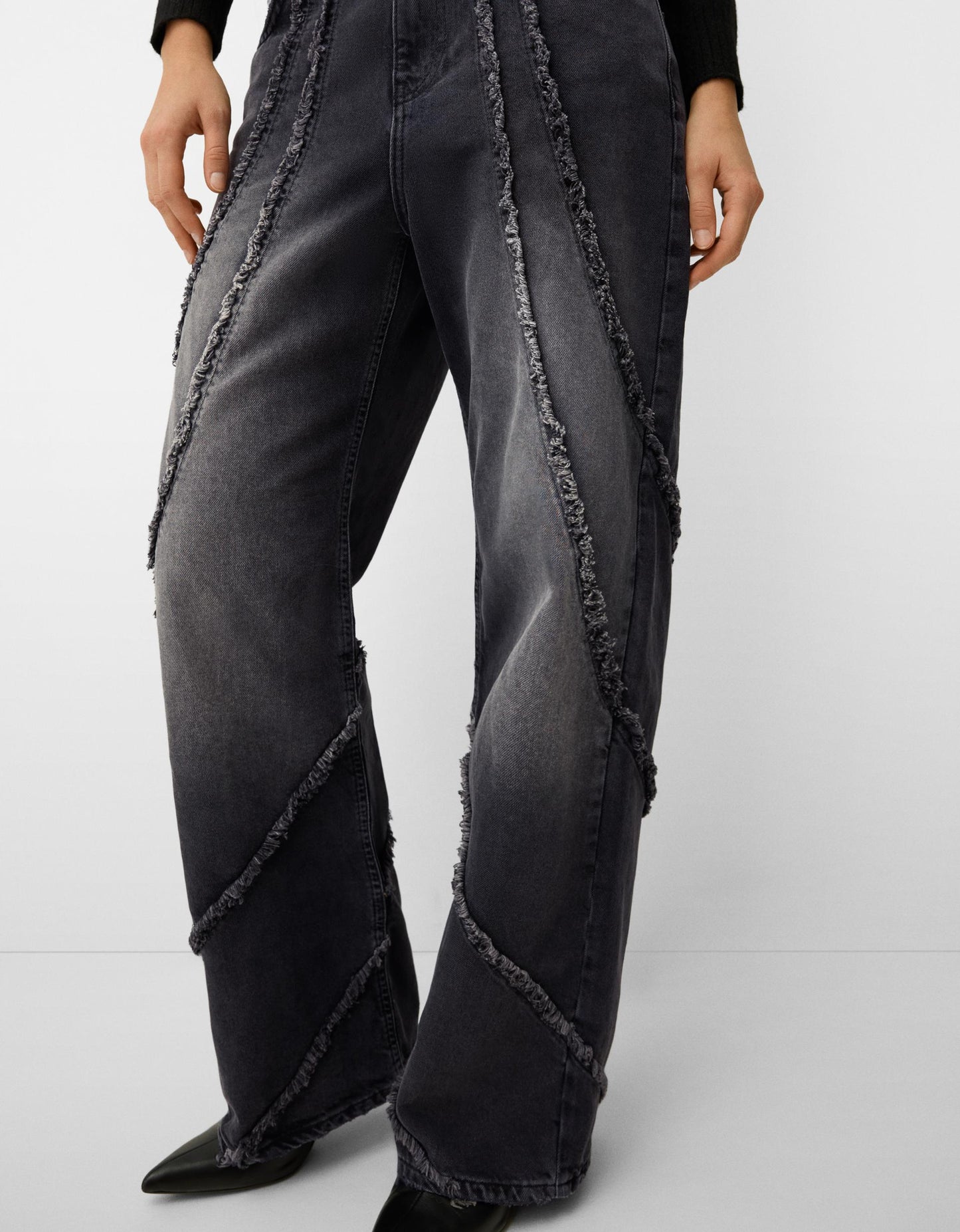 Baggy Jeans with Tassels
