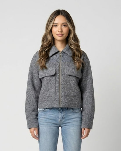 Cropped Wool Jacket