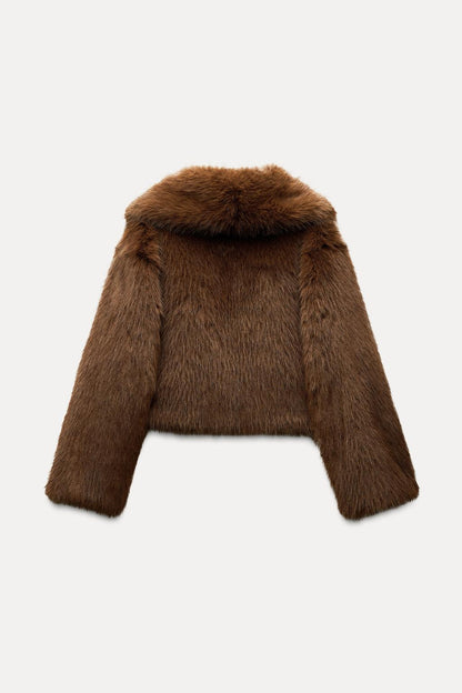 Faux Fur Cropped Jacket
