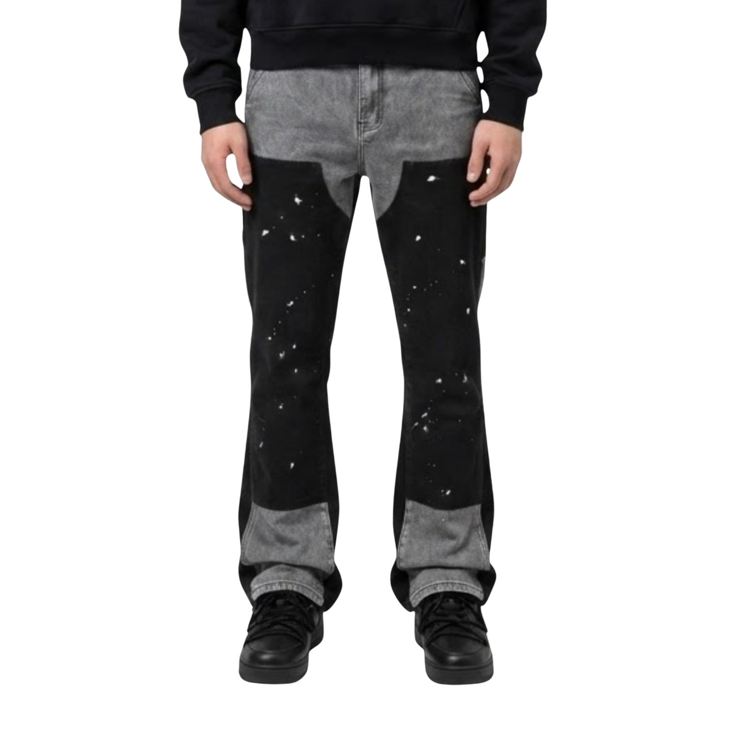 FLARED CARPENTER BLACK & GRAY