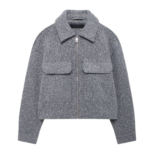 Cropped Wool Jacket