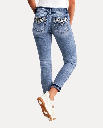 Midnight Bloom Jeans