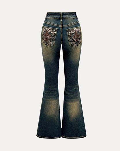 Regal Bloom Flare Jeans