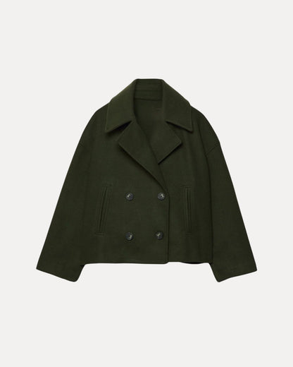 Heritage Cropped Wool Coat
