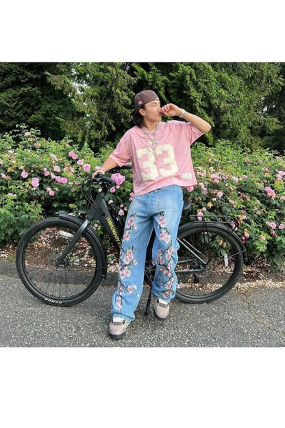 'Blossom' Embroidered Jeans