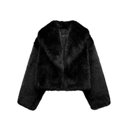 Faux Fur Cropped Jacket