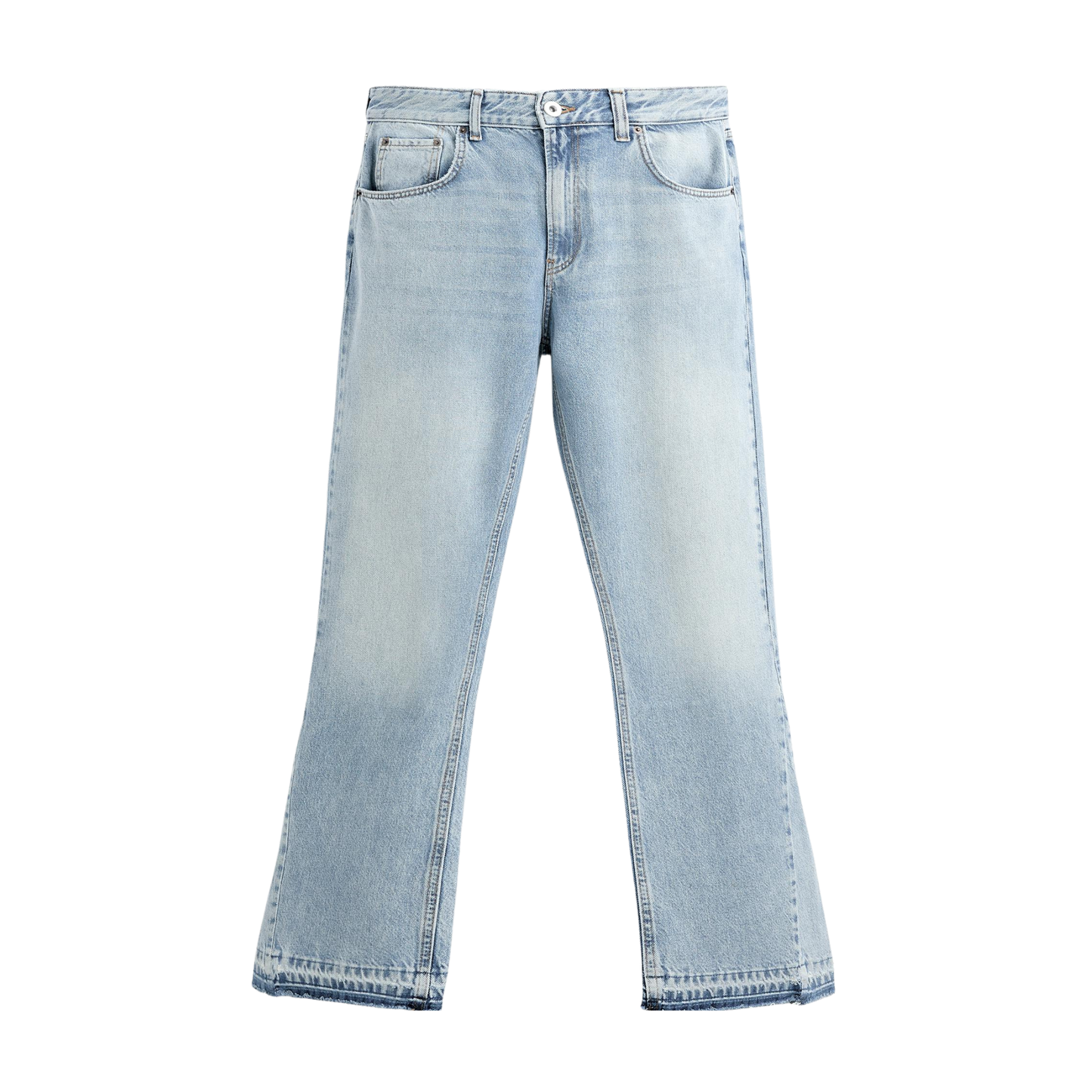 WASHED FLARED JEANS
