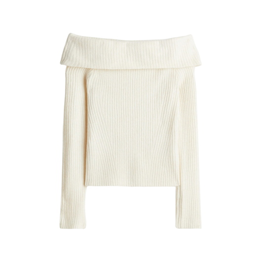 Off-the shoulder sweater