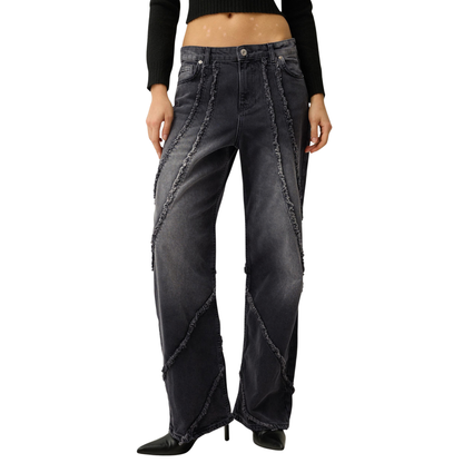 Baggy Jeans with Tassels