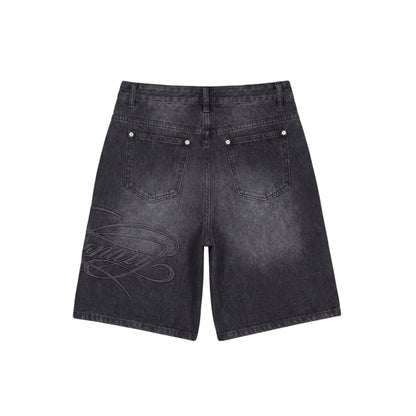 ORLINO - SCRIPT DENIM SHORTS