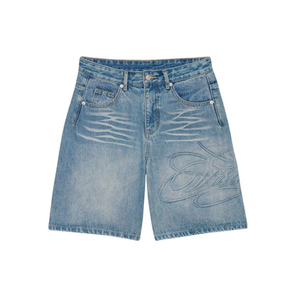 ORLINO - SCRIPT DENIM SHORTS