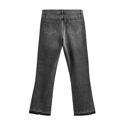 WASHED FLARED JEANS
