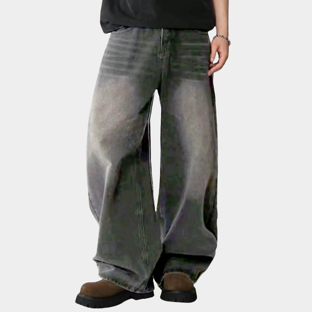 Wide Leg Jeans Black - Black