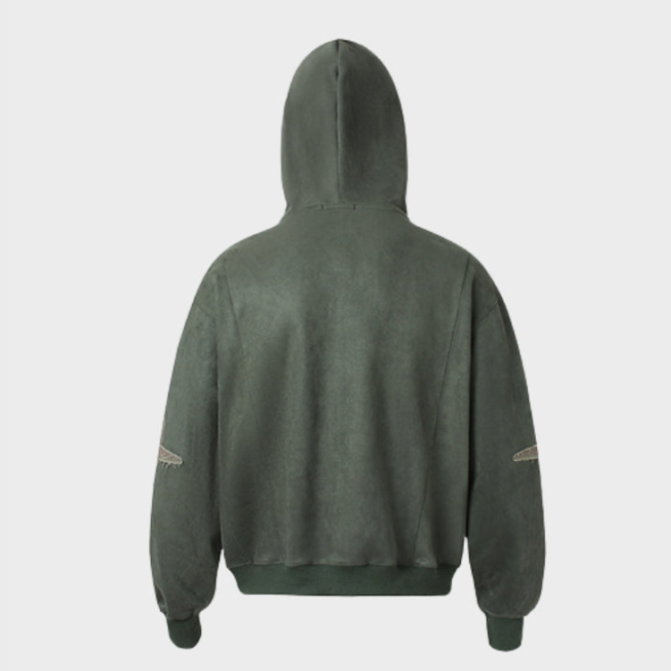 Zip Hoodie Y2K - Black