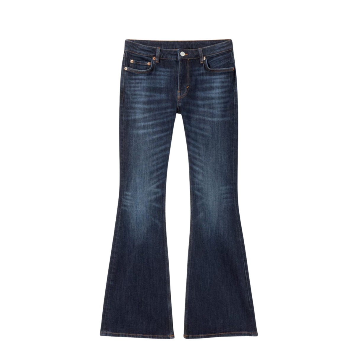 LOW RISE SLIM FLARED JEANS