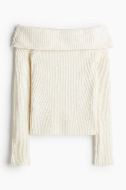 Off-the shoulder sweater